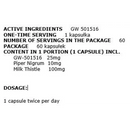 Cardarine 25mg GW501516 (90 Capsules) - Animal Factory - SARM